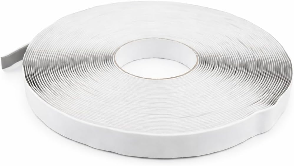 Butyl Sealant Tape – Waterproof Roof Flashing Tape for End Laps, Ridge & Eaves, Metal Sheeting, Windows, Greenhouses & Weatherproof Sealing (8mm Bead x 6m)