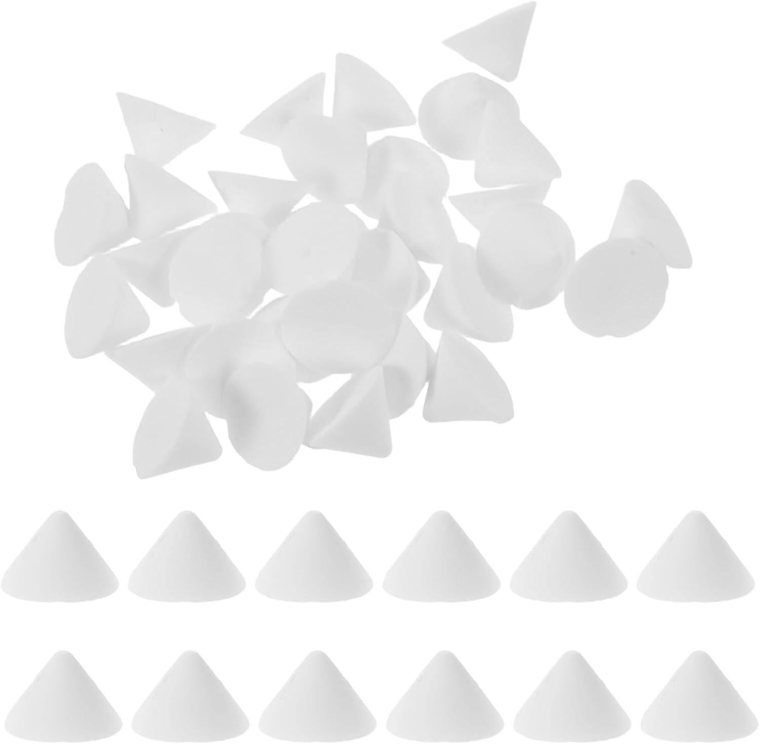OATIPHO 100pcs Reusable Alumina Ceramic Kiln Nails Cone Shaped Pottery Firing Support Studs High Temperature Resistant Kiln Accessories for Professional Ceramic Artists and Workshops
