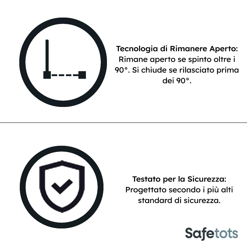 Bettacare Cancelletto Child & Pet per Bambini e Animali, 94.3cm - 101.9cm, Bianco, Cancelletto Extra Alto con un'Altezza di 104cm, Cancelletto per Bambini e Barriera per Animali Domestici