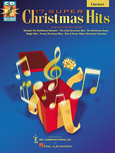 17 Super Christmas Hits pour clarinette livre de partitions avec CD audio