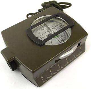 Kisangel Bússola De Caminhada Bússola De Acampamento Bússola Multifuncional Bússola De Bolso Bússola De Escalada Bússola De Levantamento Bússola Multiuso Régua De Medição De Metal