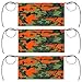 bisibuy Camouflage Waitress Waiter Server Short Aprons Orange Green Camo Half Aprons for Women Men with 3 Pockets Stylish Waist Apron for Waitress Bartender Barista Restaurant Bistro Cafe Bars 3-Pack