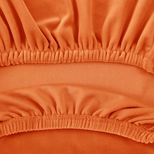 Fundas para sillas con reposabrazos Xiao Hua color naranja protector de muebles 5