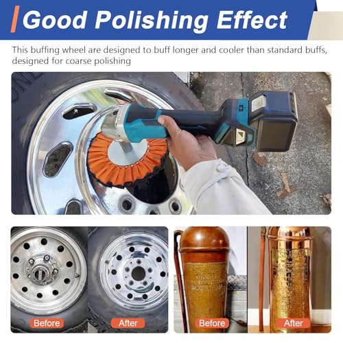 Image of 10 inch Non-Woven Airway Satin Buffing Wheel, 5 /8 inch Arbor Hole | Surface Prep Wheel for Angle Grinder, Ideal for Sanding & Polishing Aluminum, Stainless Steel - 2 PCS