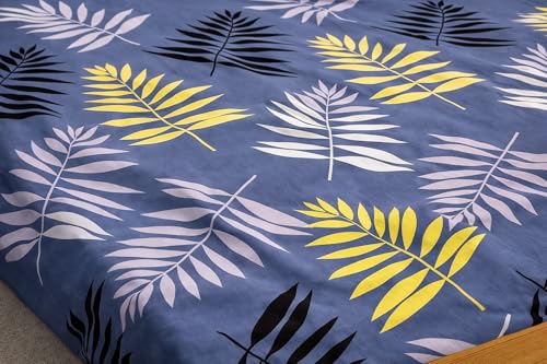Image of DECORUM Glace Cotton Single Bedsheet with 1 Pillow Cover | Soft, Durable, Lightweight & Skin-Friendly Fabric| Suitable for Single /Diwan Bed Size