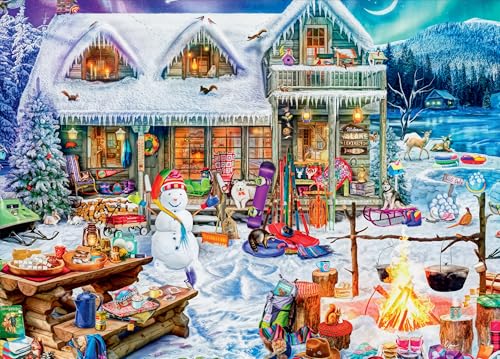 Buffalo Games Aimee Stewart Winterland Fun Rompecabezas de 1000 Piezas para Adultos con Estuche Metálico Coleccionable y Póster a Color Referencial miniatura 2