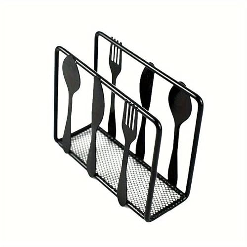 PORTA TOVAGLIOLI SALVIETTE DA TAVOLA IN METALLO VERNICIATO PORTATOVAGLIOLI NERO