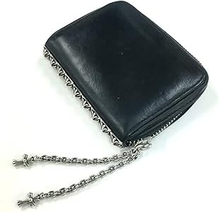 Amazon | [クロムハーツ] レザーウォレット 3 SIDE ZIP ピラミッド