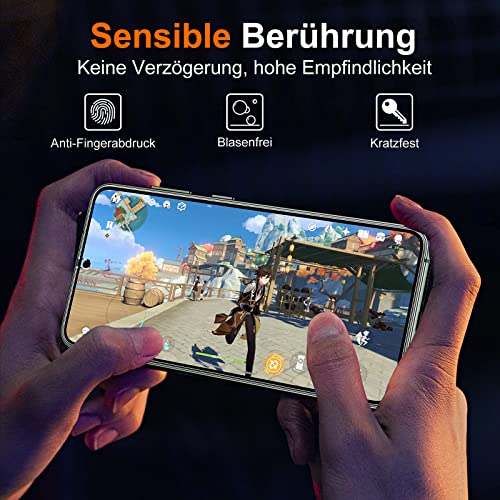 UniqueMe für Samsung Galaxy S23 für Panzerglas, 2 Stück Displayschutz und 2 Stück Kameraschutz, Bruchsichere Schutzfolie für Samsung S23, Leicht anzubringen, Keine Blasen, 9H-Härte, HD-Klar 5