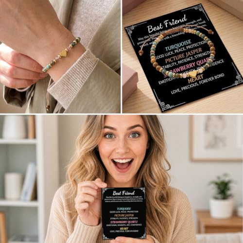 Inspirational Natural Stone Friendship Bracelets Birthday Gifts Ideas - image 6