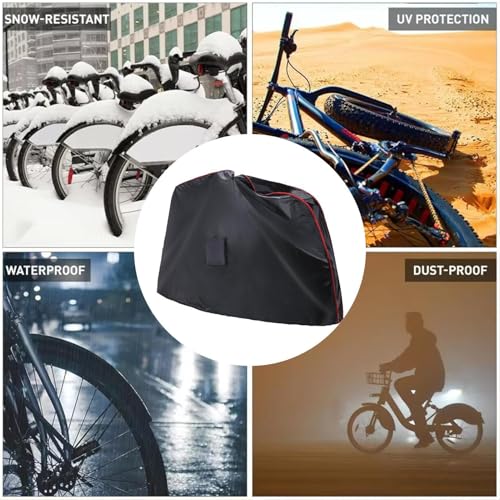 Funda para bicicleta eléctrica impermeable y robusto refugio de invierno exterior 3