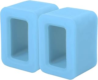 2 piezas Soportador de seguridad Cinturón de seguridad Estabilizador de hebilla Silicona Correo de seguridad Correo de seguridad Accesorios para automóvil para niños Seguridad de (Azul)