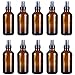Produktbild Keilafu Braunglasflasche, Gesichtssprühflasche, 50ml Amber Empty Fine Mist Zerstäuberflaschen, 10 Stück Glassprühflasche zur Reinigung, Parfüm, Kosmetik