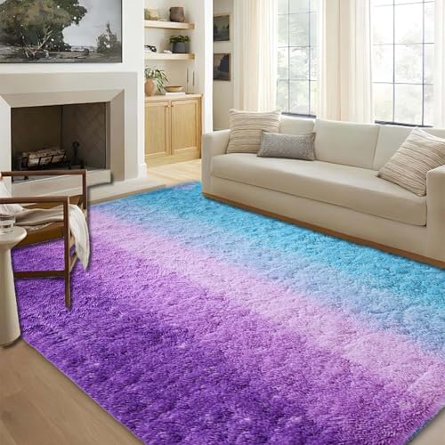 Tapis de Maison Moelleux 130x130 cm avec Dessous Antidérapant - 2