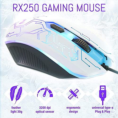 White Gaming Keyboard and Mouse - Image 4