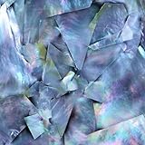 Mother of Pearl Shell Inlay Veneer for DIY or Professional Inlay Embellishments - Sustainable New Zealand Aqua Marine- with 3M Double Sided Tape Backing - 9.45'X2.75'