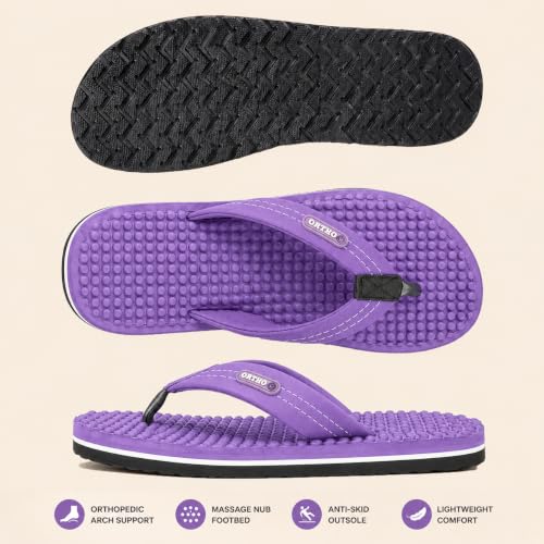 Image of ORTHO JOY House Slipper for Women's Care | Orthopaedic | Diabetic | Acupressure | Comfortable | MCR | Flip Flop Ladies and Girl's Home for Daily Use