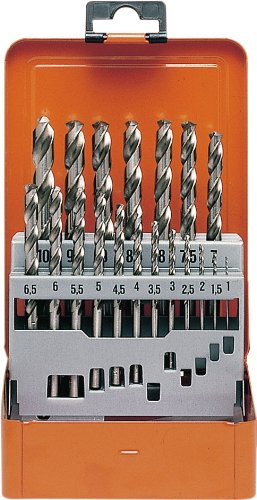 60380 Twist Drill Set HSS-Co 1-10/0,5 mm 19pcs Speed