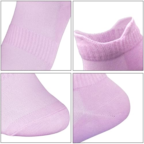 Image of Womens Anti Odor Breathable Moisture Wicking Sports Cotton Low Cut /Quarter Crew Socks for Athletes Foot