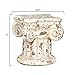 Creative Co-op - HD5916 Creative Co-Op Distressed Terracotta Column Pedestal 7 in. H x 6.25 in. W x 6.25 in. D Cream 1 Piece