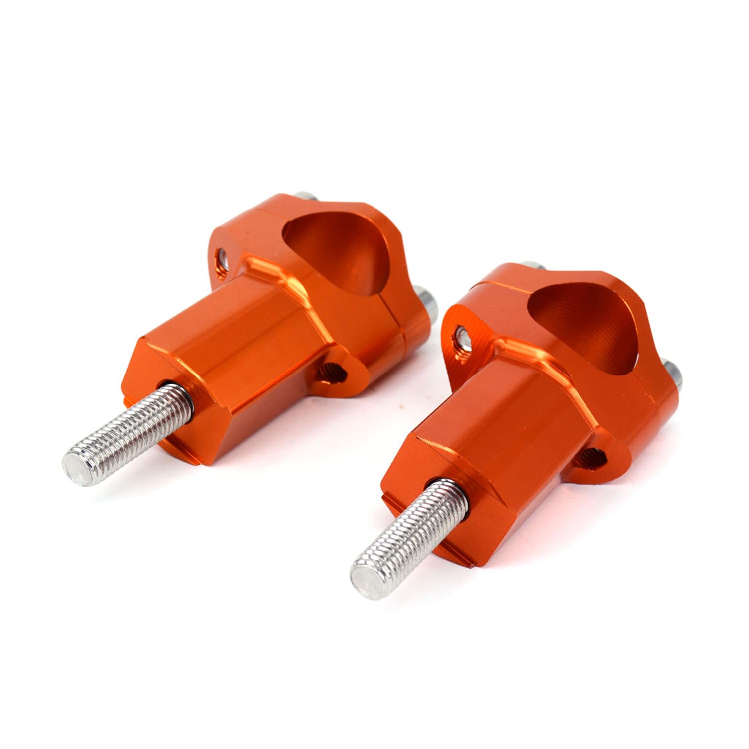 1 1/8" 28mm Riser Manubrio Moto,Supporti Manubrio Riser Manubrio Morsetto per 125-530 SX SX-F EXC XC-W XCF-W EXC-F FC250/350/450 TC125/250 FX350/450 TX300 Arancione
