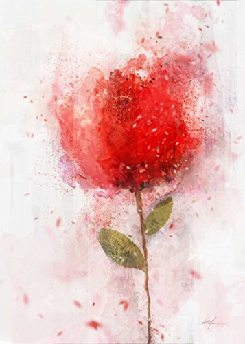 Impression d'art sur toile enroulée Roko Ken portrait floral 99x139