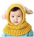 Baby Girls Boys Winter Hat Scarf Earflap Hood Scarves Skull Caps Yellow One Size