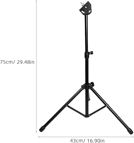 Miniatura 8 de ERINGOGO Drum Pad Metal Holder 1 Set of Snare Drum Racks Metal Tripod Dumb Drum Stand Adjustable Tripod Dumb Practice Pad Rack Musical Instrument