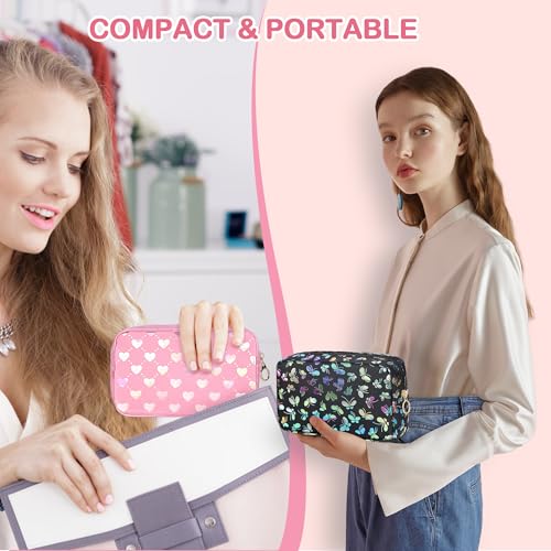 Image of Likesing Tampon Holder for Purse, PU Period Bag Sanitary Napkin Storage Bag for Girls Womens, Portable Feminine Emergency Pad Tampon Period Pouch Sanitary Bags(Love Pink)