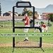 Seenelling Black Baseball Pitching Screen Batting Cage Net Top-of-The-Frame Overhang Protects You from Ricocheted Balls 7'H x 4'W, 60 Ply Poly-E Netting and 1.5” Diameter Frame