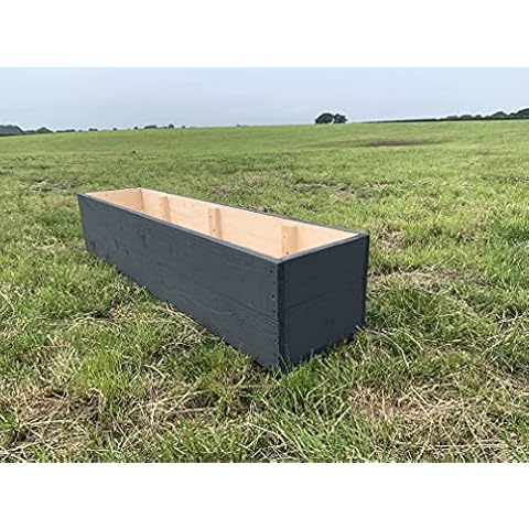Xtra Large Dark Grey Wooden Planter Cover