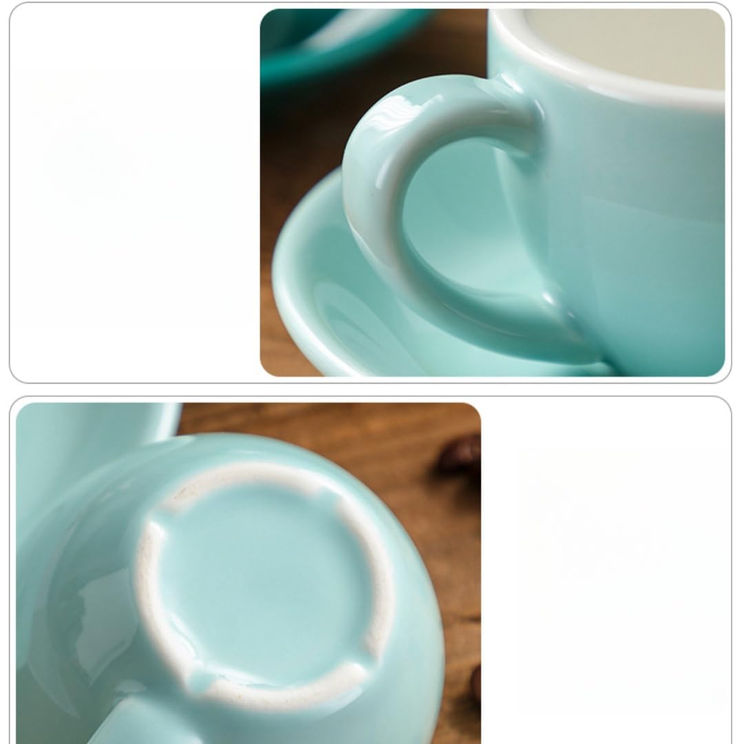 Amazon | カラフルなセラミック製コーヒーカップ 75ml デミタスカップ