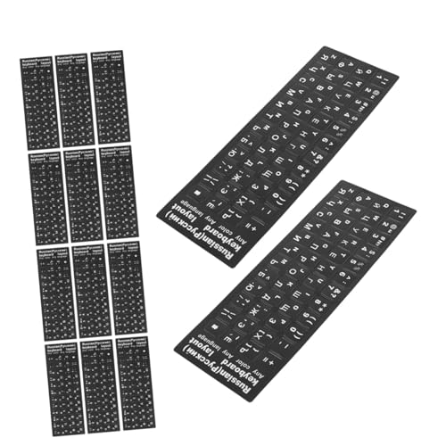 Pegatinas de teclado ruso cirílico para estudiar y trabajar de forma cómoda en casa