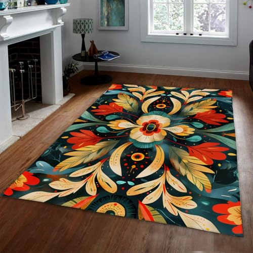 Tapis de salon lavable en machine 160x230cm antidérapant