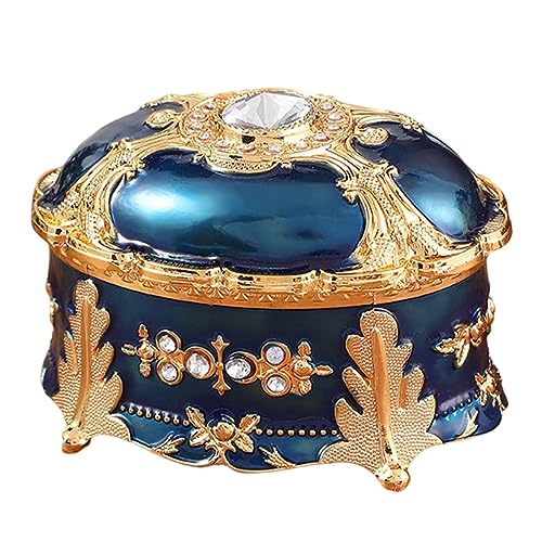 Boîte à bijoux en métal vintage le cadeau idéal en lot de 3 pour stocker des perles