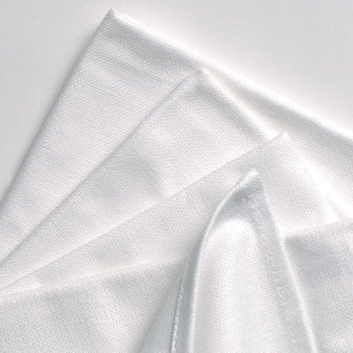 aztex Plain Cotton Tea Towels, 100% Cotton, Pack of 6, 170gsm, White