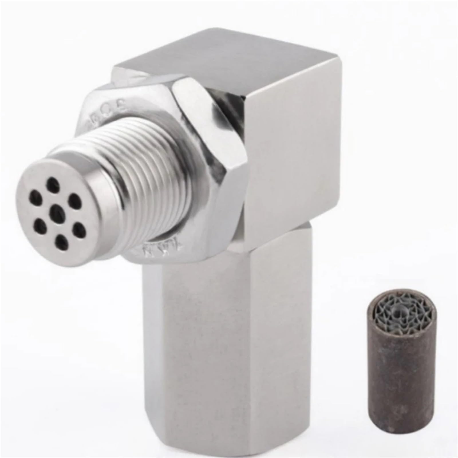 Entretoise De Capteur O2 à 90° – Adaptateur Pour Sonde Lambda Arrière – Universel M18x1.5 – Évite Le Voyant Moteur