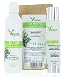 Anti Acne Nettoyant Visage+Matifiant Hydratant+Enlever Masque