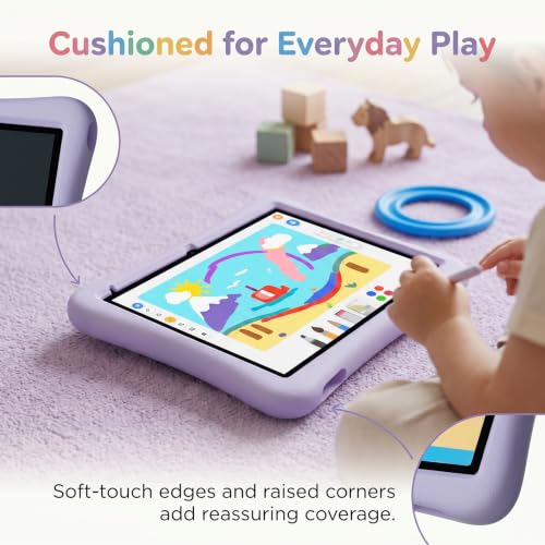 Image of Kids Tablet 10 Inch Android Tablet for Kids Comes with a Shock-Resistant Protective Case, 8GB RAM 32GB ROM Tablets Supports 1TB MicroSD 6000mAh Battery Dual Cameras 5G Wifi6 Android Tablets with Cover