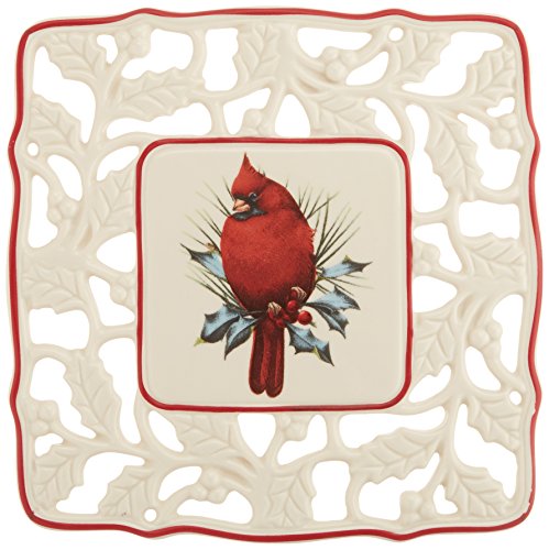 Lenox Winter Greetings Pierced Trivet,Ivory #TOP3