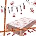 Lulu Home Halloween Bloody Party Decorations, Scary Party Favors 5 Piece Bloody Table Cover, Weapon Garland, Handprints, Footprints and Caution Tapes