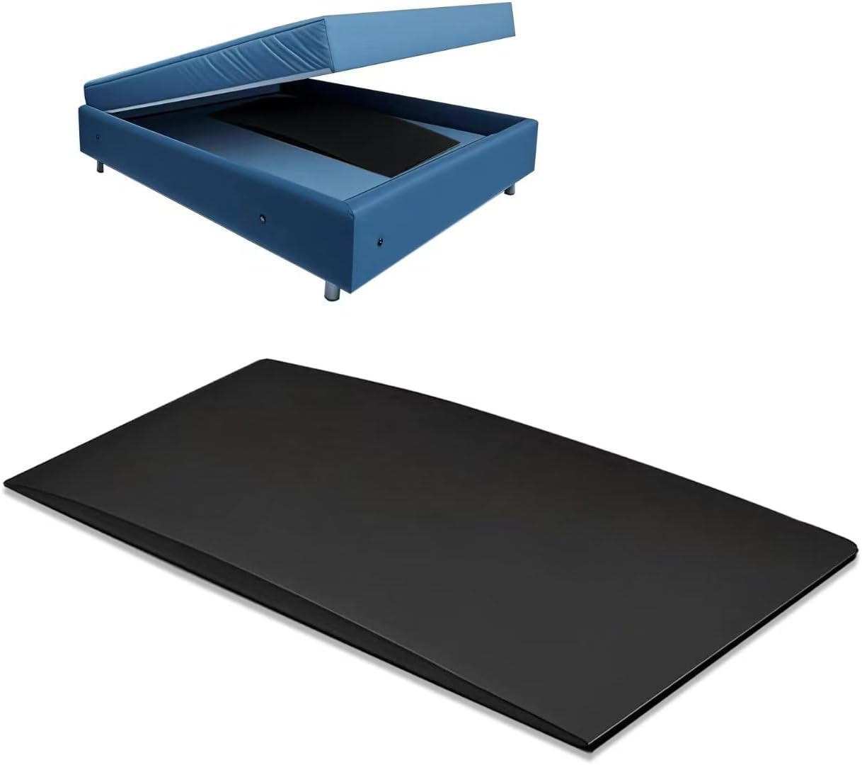 45D High-Density Foam Sagging Mattress Support (59”x 24” x 2”)– Firm Support Pad to Prevent Sagging and Extend Mattress Life, Black Foam Insert for Sinking Beds