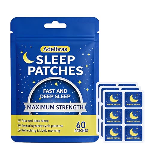 Adelbras Sleep Patches for Adults, Upgraded All-Natural Ingredients, Fast-Acting Melatonin &...