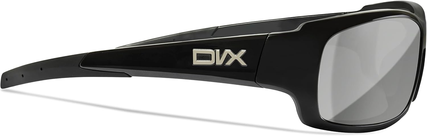 DVX OCULUS Silver Flash Lenses with Gloss Black Frame