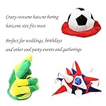 6 Pack Assorted Novelty Party Hats, Funny Costume Hats, Funny Photo Booth Props Hats for Adults, Fun Dress Up Hats Accessories for All Parties, Halloween, Weddings, Events - Image 4