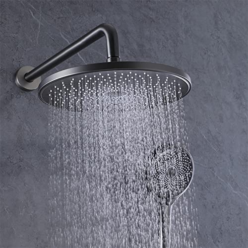 Ensemble de mitigeur de douche encastré rond avec flexible complet - 7