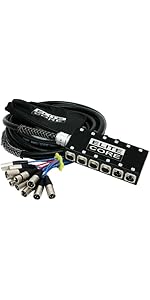 Amazon.com: Elite Core PS8425 8 x 4 25' Stage Snake - 8 Sends 4
