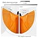 TRIMODI Adult Egyptian Professional Belly Dance Costume Angle Wings with Sticks for Halloween Carnival Performance (Orange(Back not Open))