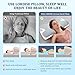 Cervical Contour Memory Foam Pillow - Neck Pillow - Ergonomic Orthopedic Neck Support Pillow for Back, Stomach Side Sleepers Pillows for Neck and Shoulder Pain Relief