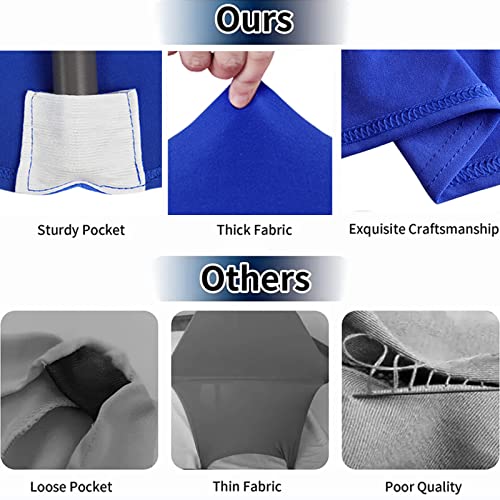 Iofryion 6Ft Royal Blue Stretch Spandex Tablecloth Fitted, Washable And Wrinkle Resistant Elastic Table Cover Rectangle Tablecloth For Birthday, Wedding, Banquet Or Parties #TOP6